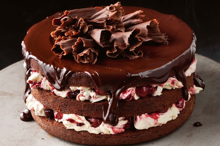 Cherry Ripple Black Forest Cake