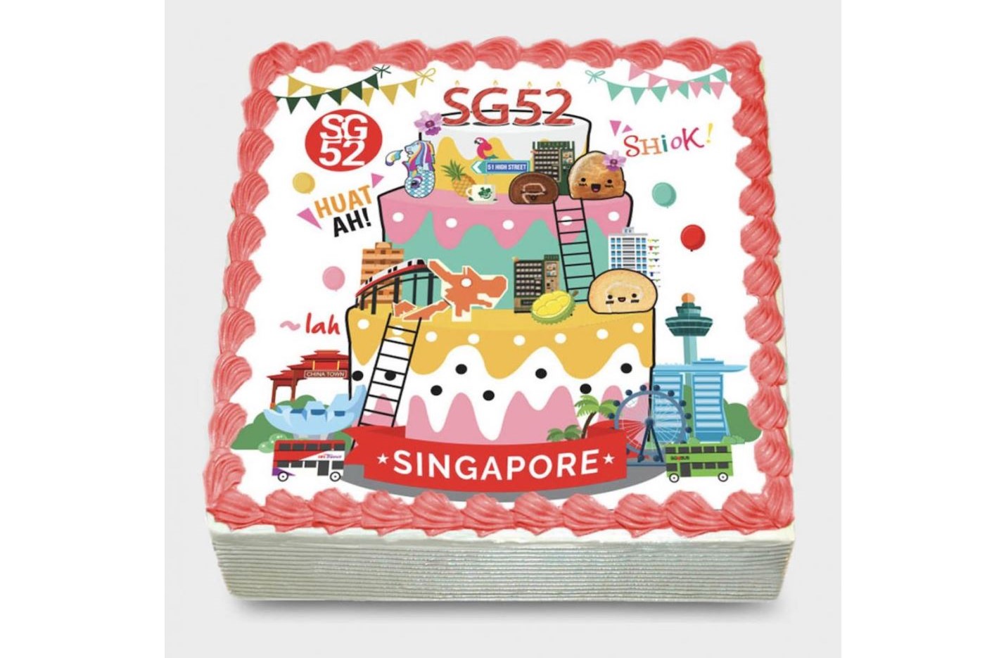 Customisable National Day Cake